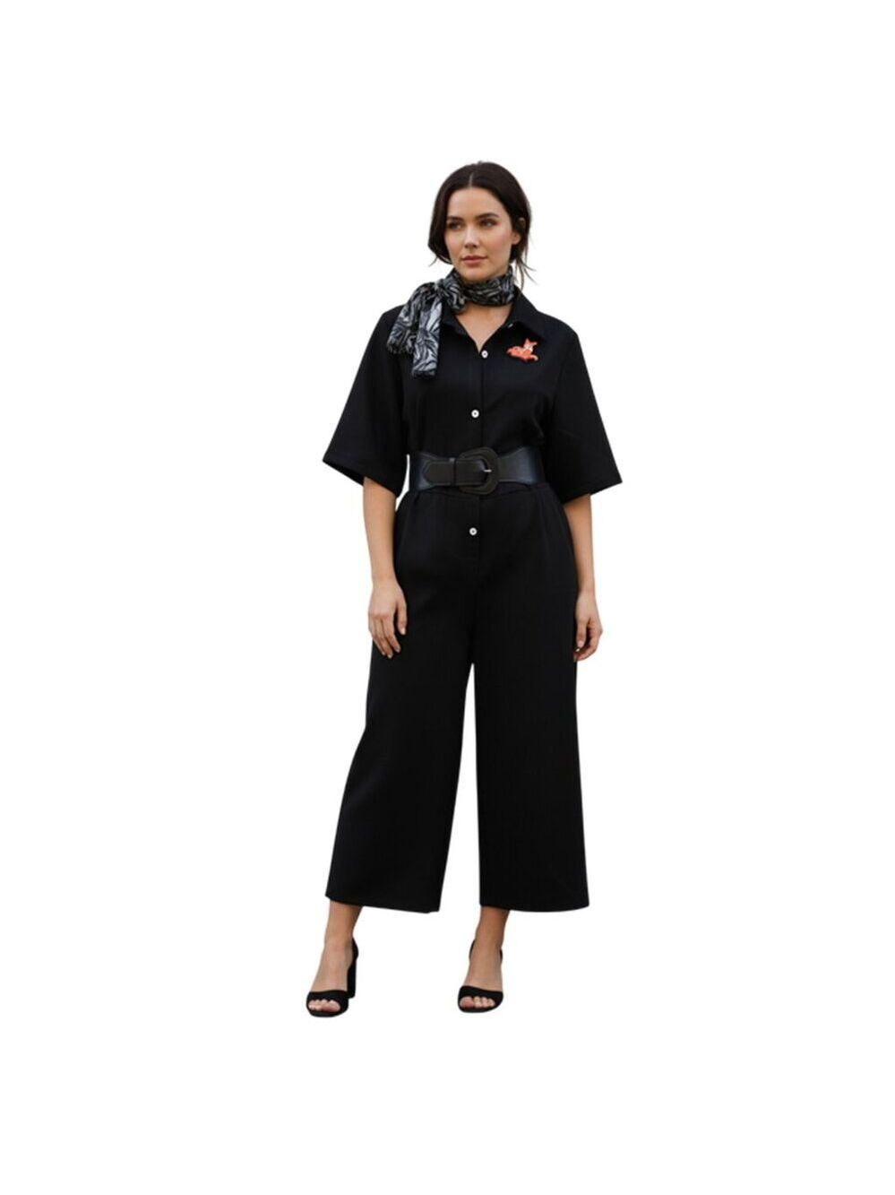 Y Curve Black One piece Romper Jumpsuit Size 1XL